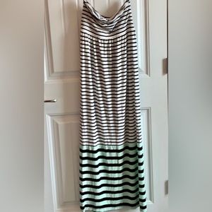 Loft stripe maxi dress.